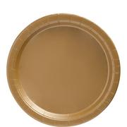 Gold Extra Sturdy Paper Lunch Plates, 8.5in, 20ct